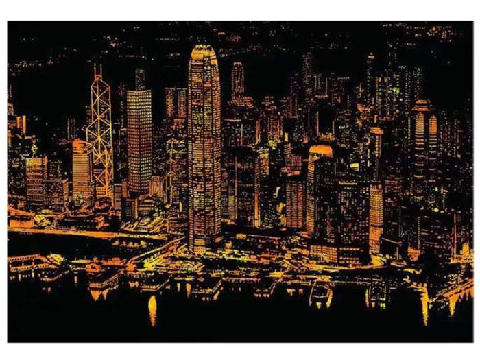 Stierací obraz Prístav Viktória Hongkong 1